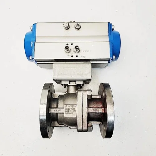 Flo-Tite F150 2-Inch Stainless Steel Ball Valve ANSI Class 150 with Pneumatic Actuator
