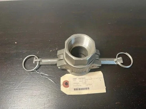 McMaster-Carr 5301K23 Stainless Steel Cam and Groove Hose Coupling, 1-1/4" Female NPT Socket