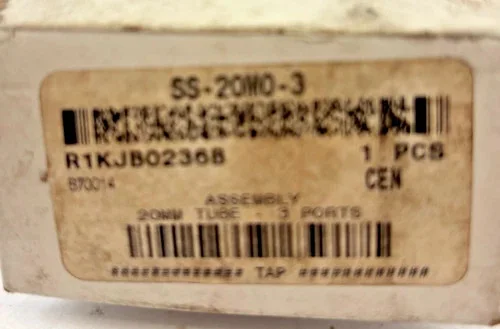 Swagelok Stainless Steel Union Tee SS-20M0-3, 20mm Tube