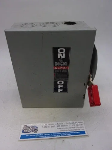 GE THN3361 General Duty Safety Switch 30A 600V 3P Non-Fusible NEMA 1