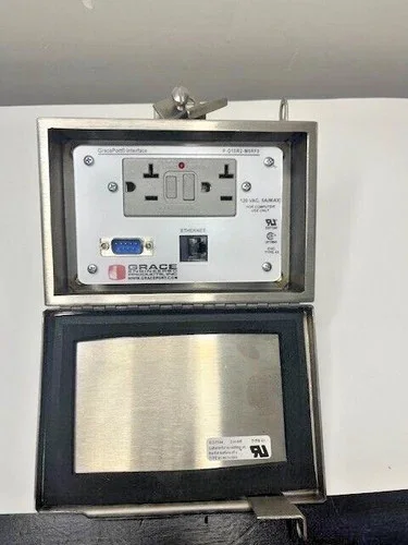 Grace Engineered Products P-Q15R2-M5RF0 GracePort Interface with Ethernet, VGA, and GFCI Outlet