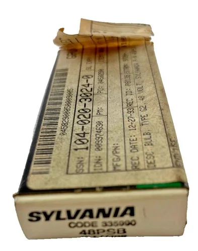 Sylvania 48PSB Miniature Lamp Bulbs - Box of 10