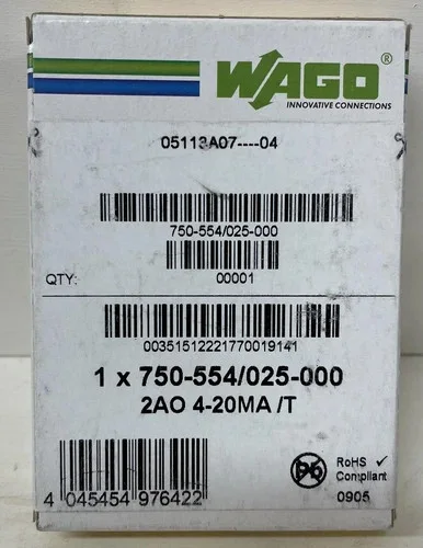 WAGO 750-554/025-000 2-Channel Analog Output Module