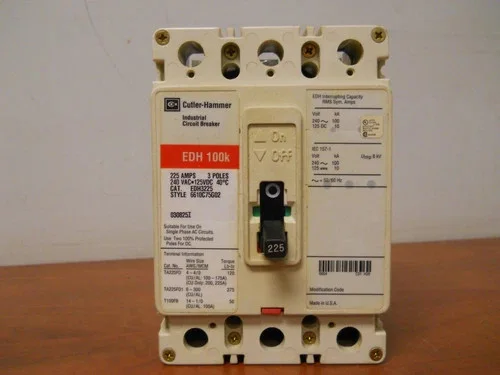 Cutler-Hammer EDH3225 225A 3-Pole Molded Case Circuit Breaker