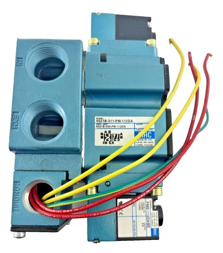 MAC Valves 6521B-311-PM-112DA Solenoid Valve 4-Way 3/4 NPTF 120V
