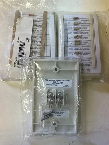 Edwards EOL-P1 Fire Alarm End-of-Line Resistor Mounting Plate (Lot of 3 with Resistor Kit)