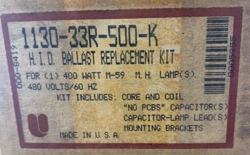 Universal 1130-33R-500-K HID Ballast Replacement Kit for 400W Metal Halide Lamp