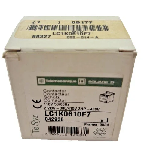 Square D Telemecanique LC1K0610F7 Contactor