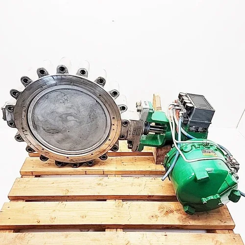 Fisher 8532 20" Butterfly Valve with 1061 Size 68 Pneumatic Actuator, 316SS