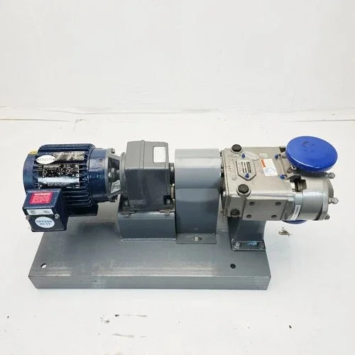 Waukesha Cherry-Burrell Universal II 030U2-SP Positive Displacement Rotary Lobe Pump 316SS with Marathon 3HP Motor and Falk Gearbox