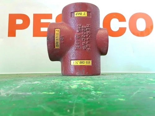 Hercules 4-Way Pumping Tee 2-1/2" 8RD EUE