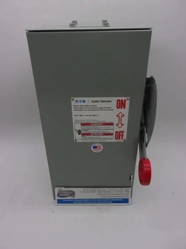 Eaton Cutler-Hammer DH261FRK Heavy Duty Safety Switch 30A 2 Pole Fusible Class H NEMA 3R