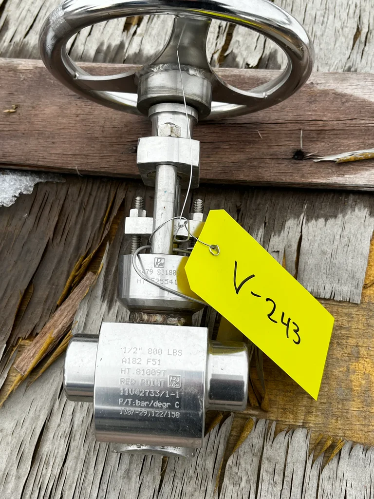 Red Point 1/2 Inch Duplex Stainless Steel Needle Valve PVT-1