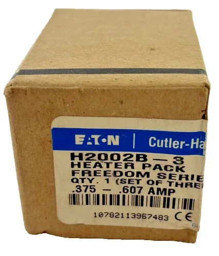 EATON Cutler-Hammer H2002B-3 Freedom Series Heater Pack, 0.375 - 0.607 Amp, Set of 3
