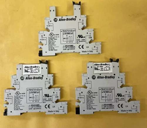 Allen-Bradley 700-HLT1U1-EX Terminal Block Relay with Socket, Series A (Lot of 3)