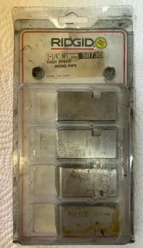 RIDGID 50730 High-Speed RH NPT Pipe Dies for 1-1/4" Pipe