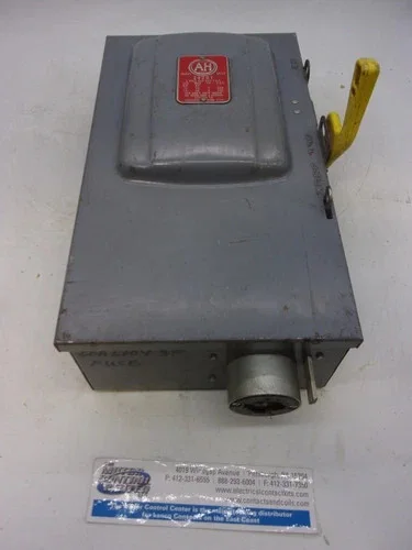 Arrow Hart 24291 Fusible Safety Switch, 3-Pole, 60A, 600V, NEMA 1 Indoor
