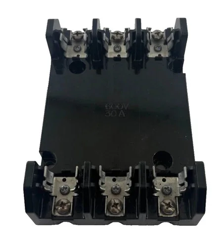 Marathon F30A3S 3-Pole Class H Fuse Block, 600V 30A