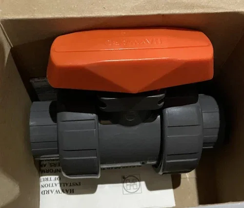 Hayward TB1100STE 1" PVC True Union Ball Valve with Socket/Threaded Ends and EPDM Seals