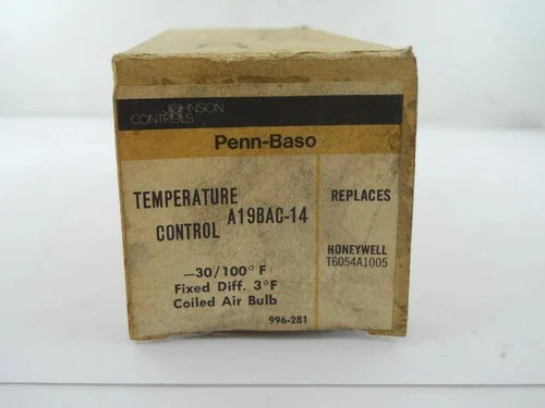 Johnson Controls Penn-Baso A19BAC-14 Temperature Control