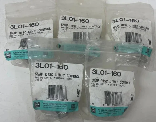 White-Rodgers 3L01-160 Snap Disc Limit Control (Lot of 5)
