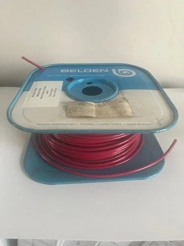 Belden 8866-002 High Voltage Lead Wire, 300 ft Spool, Red