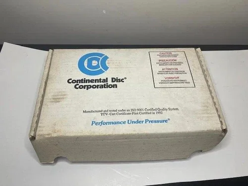 Continental Disc Rupture Disc 8033693A, 3" 75 PSIG @ 320°F