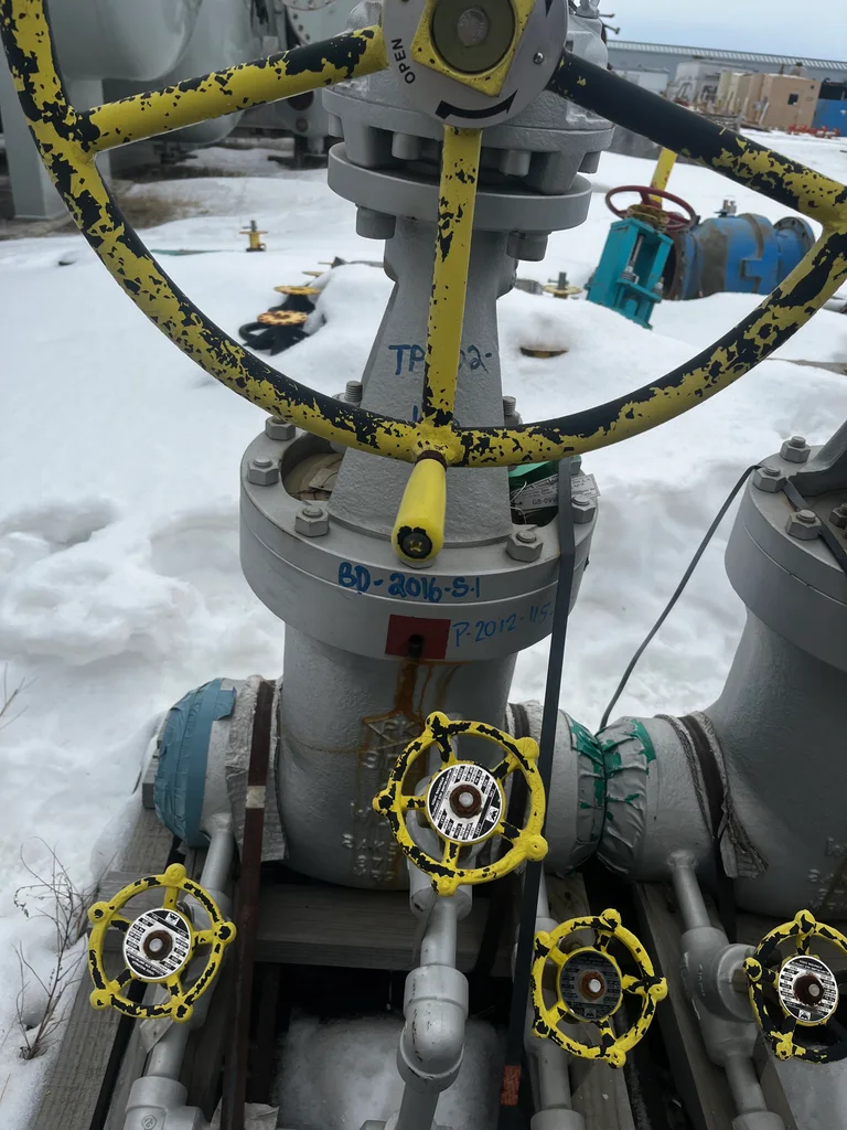 PK Valve 6-Inch Class 900 Carbon Steel Gate Valve with Sambo SB-V1 Gear Operator