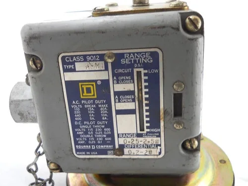 Square D Class 9012 Type AMW-1 Air Limit Switch