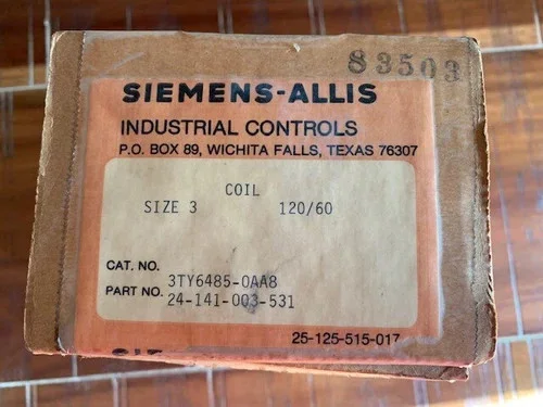 Siemens-Allis 3TY6485-0AA8 Magnet Coil for Size 3 Starter
