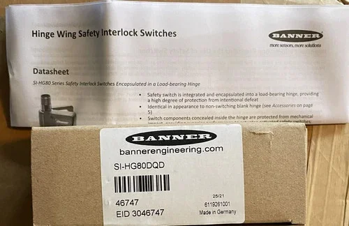 Banner Engineering SI-HG80DQD Hinge Wing Safety Interlock Switch