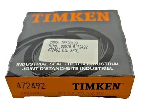 Timken 472492 Industrial Oil Seal 2.000 x 2.750 x 0.312