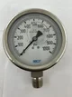 View WIKA Type 233.53 4" Liquid-Filled Industrial Pressure Gauge, 0-1000 psi, 1/2" NPT Lower Mount image 1