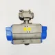 View PBM SPH-34-S2/H68D 1" 316L Stainless Steel Sanitary Ball Valve with PSR-1000-8D Pneumatic Actuator image 4
