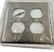 View Leviton 84016 2-Gang Duplex Receptacle Wallplate, Stainless Steel image 1